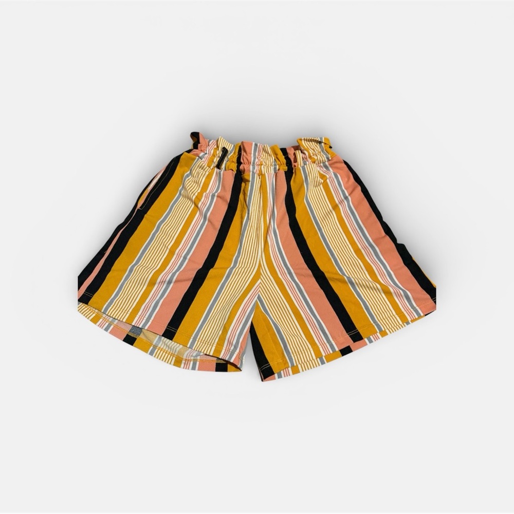 LuLaRoe Striped Yellow and Black Women Shorts